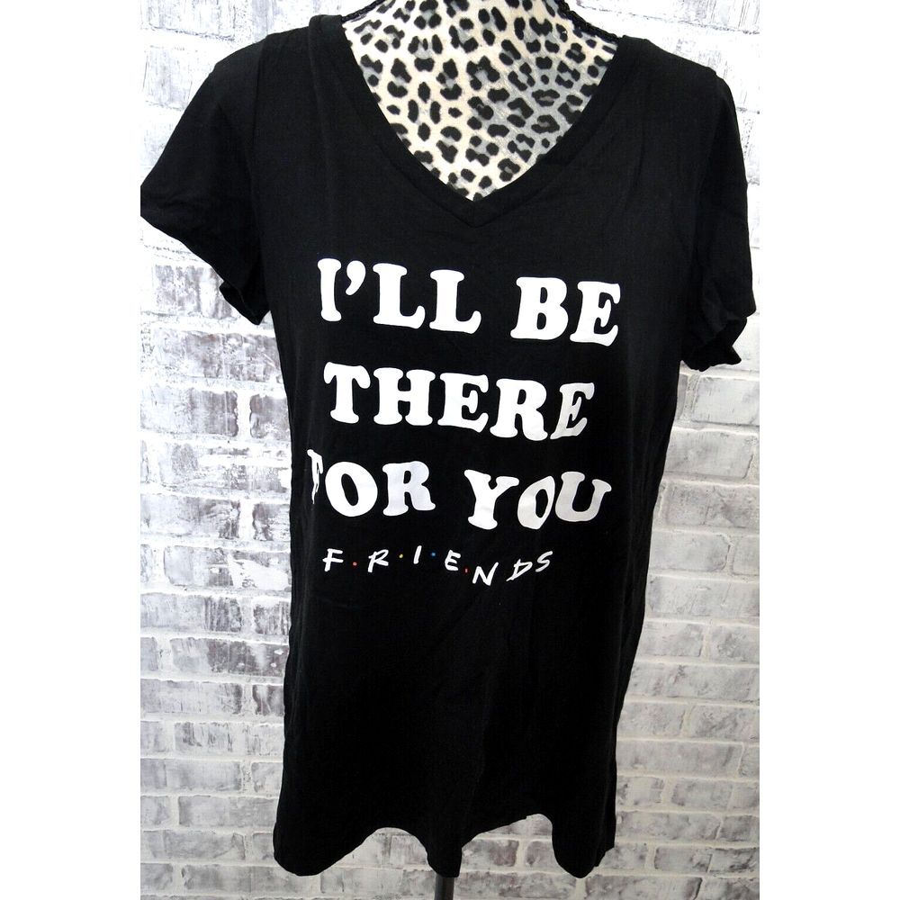 TORRID Size 1 Friends 'Ill be there for‎ you'  Black Graphic Tee Plus